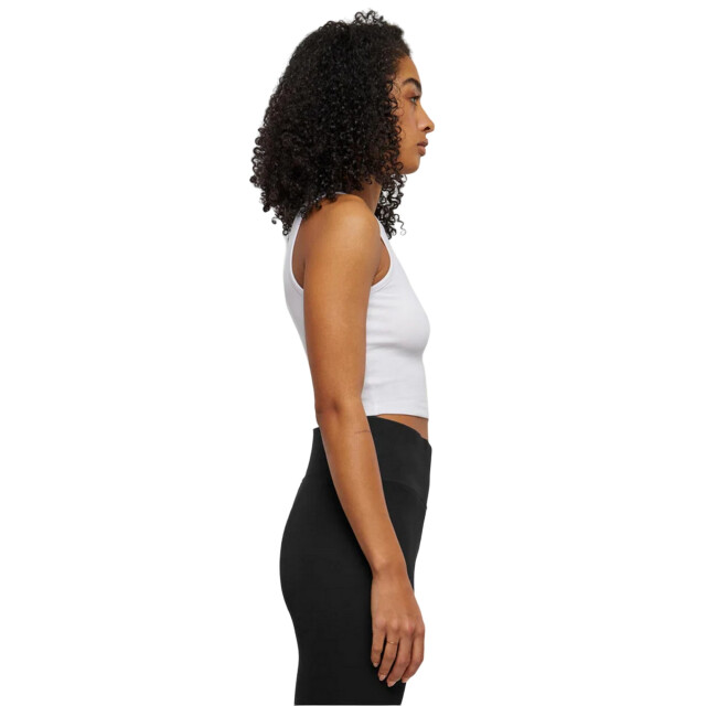 Urban Classics Dames geribde top van organisch katoen UTTN1269_white large