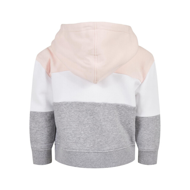Urban Classics Meisjes 3 tone oversized hoodie UTTN1474_lightrosewhitegrey large