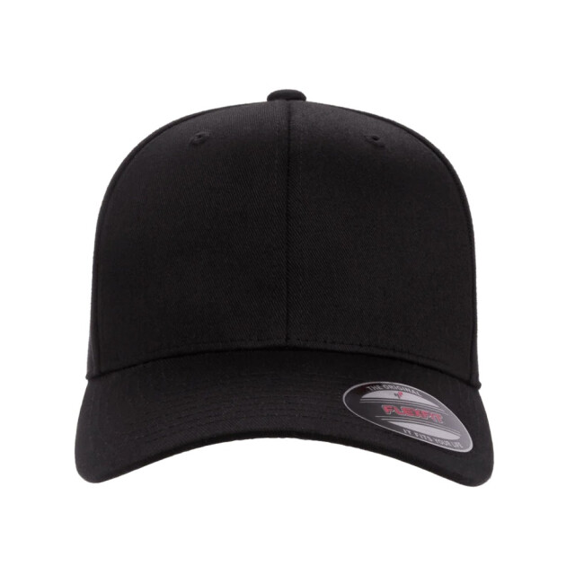 Flexfit Kinder/kinder wooly combed baseball cap UTTN1137_black large