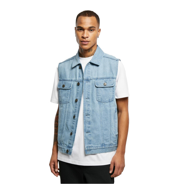 Urban Classics Heren denim gilet UTTN121_lightwash large