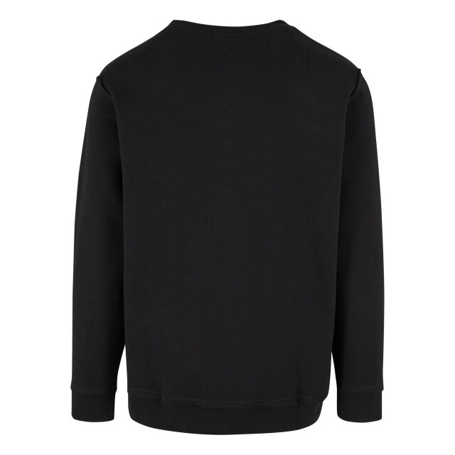 Urban Classics Heren crew open rand oversized trui UTTN1216_black large