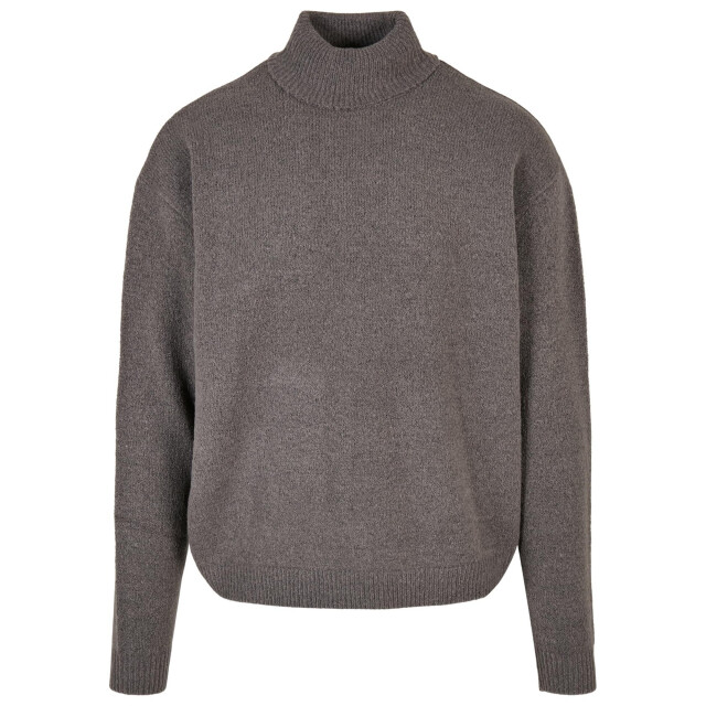 Urban Classics Heren oversized trui met rolhals UTTN1219_asphalt large