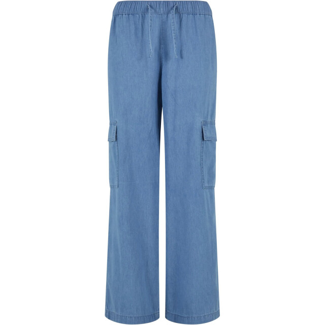 Urban Classics Dames denim lichtgewicht cargo broek UTTN1208_skybluewashed large