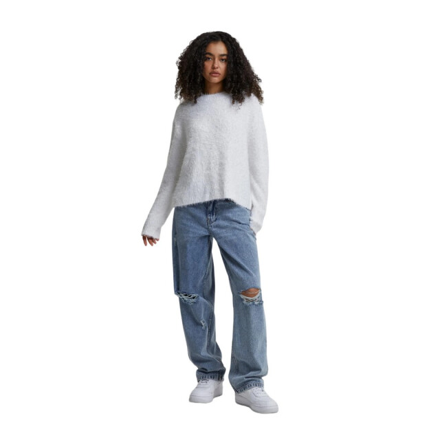 Urban Classics Dames trui met imitatieveren UTTN1501_white large