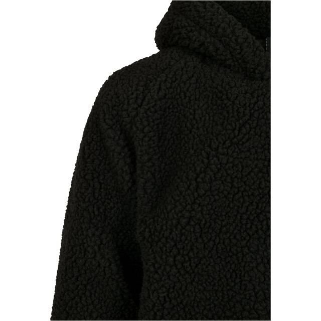 Urban Classics Jongens sherpa hoodie UTTN1552_black large