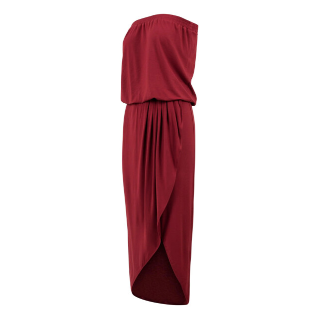 Urban Classics Dames viscose bandeau jurk UTTN118_burgundy large