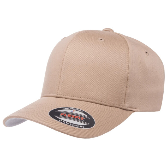 Flexfit Wollig gekamde baseballpet UTTN1488_khaki large