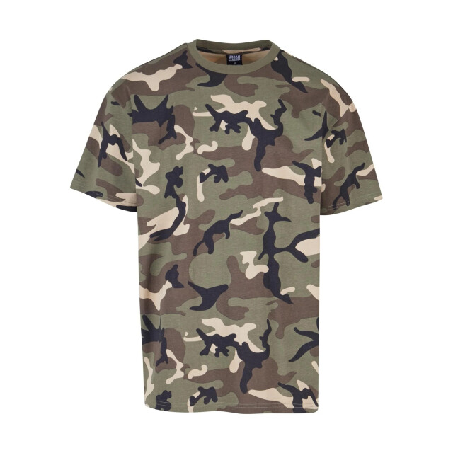 Urban Classics Heren camo zwaargewicht oversized t-shirt UTTN1185_woodcamo large