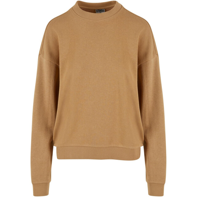 Urban Classics Dames terrycloth crew hals oversized sweatshirt UTTN1162_unionbeige large