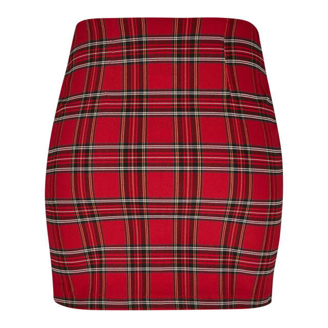 Urban Classics Korte rok dames in ruitmotief UTTN114_redblack large