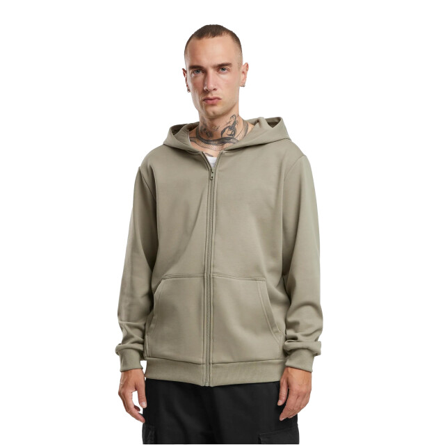 Urban Classics Heren cozy full zip hoodie UTTN1148_palegreen large