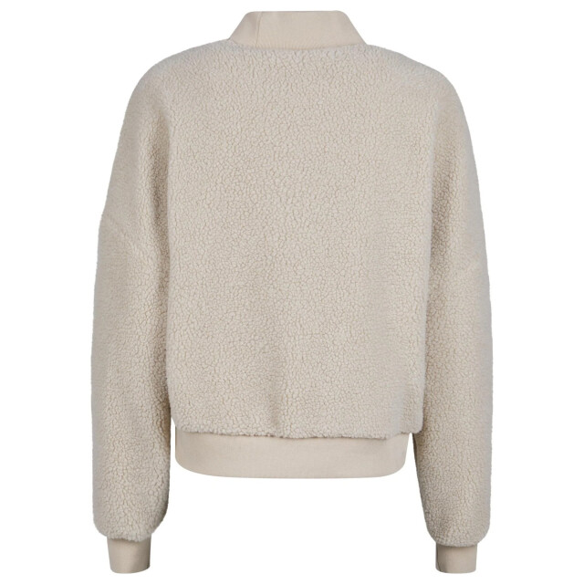 Urban Classics Dames sherpa sweater met staande kraag UTTN1146_wetsand large