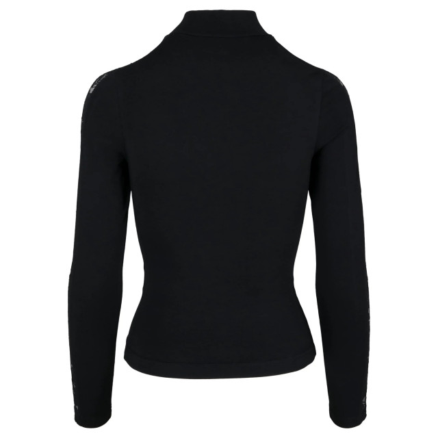 Urban Classics Dames top met lange mouwen en kantdetail UTTN1442_black large