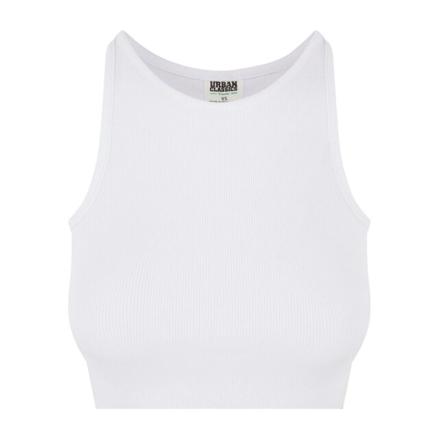 Urban Classics Dames geribde organic gewatteerde top (set van 2) UTTN1141_white large