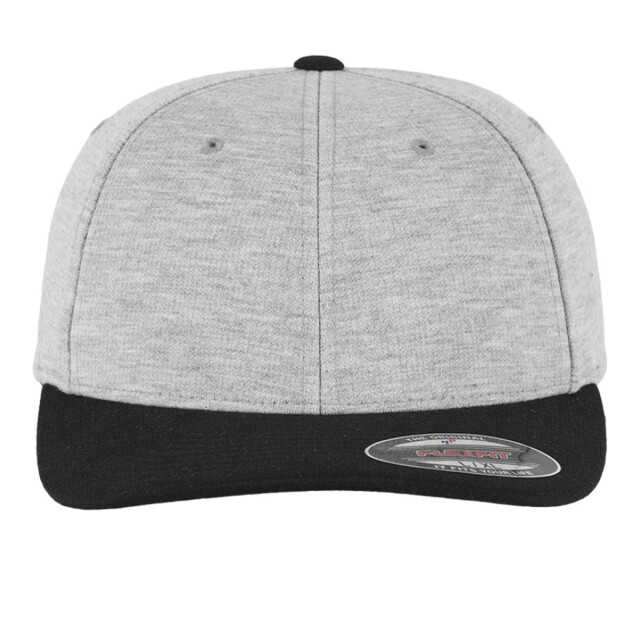 Flexfit Tweekleurige baseballpet met dubbele jersey UTTN1452_greyblack large