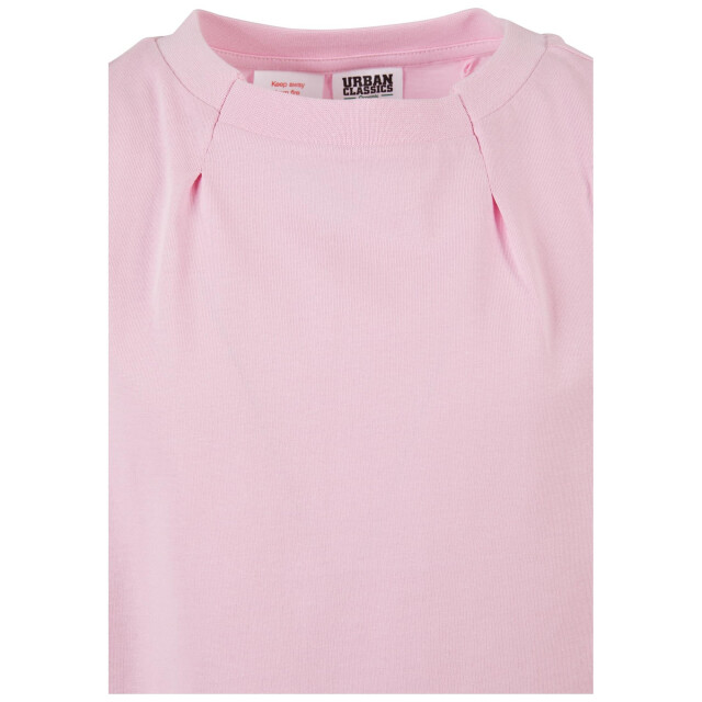 Urban Classics Meisjes geplooid organisch oversized t-shirt UTTN1467_girlypink large