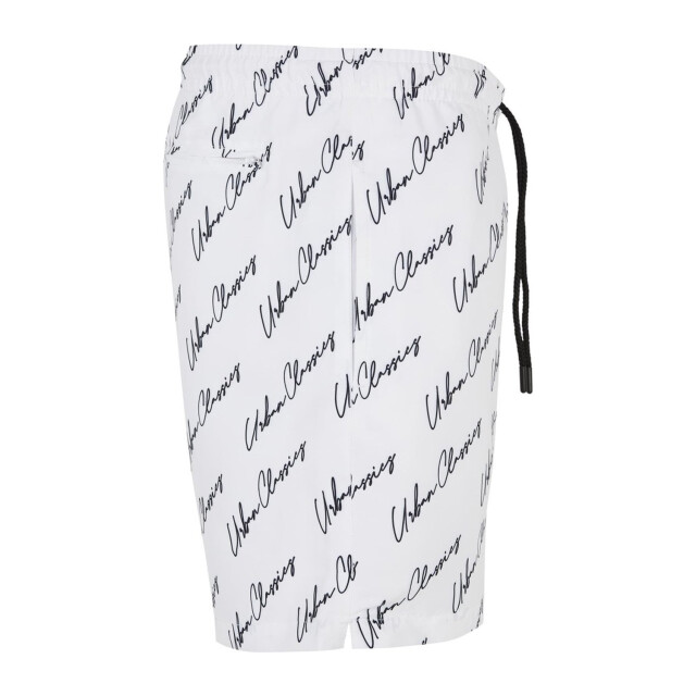 Urban Classics Heren script logo zwemshort UTTN1405_white large