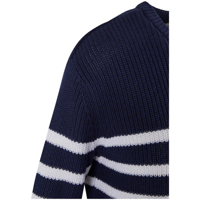 Urban Classics Dames gestreepte geribde trui UTTN1466_navywhite large