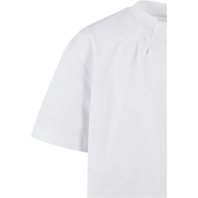 Urban Classics Meisjes geplooid organisch oversized t-shirt UTTN1467_white large