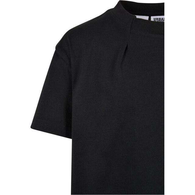Urban Classics Meisjes geplooid organisch oversized t-shirt UTTN1467_black large