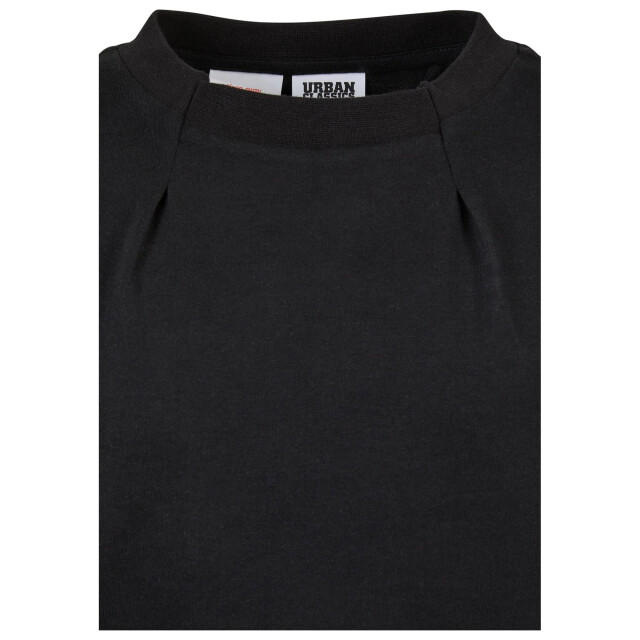 Urban Classics Meisjes geplooid organisch oversized t-shirt UTTN1467_black large