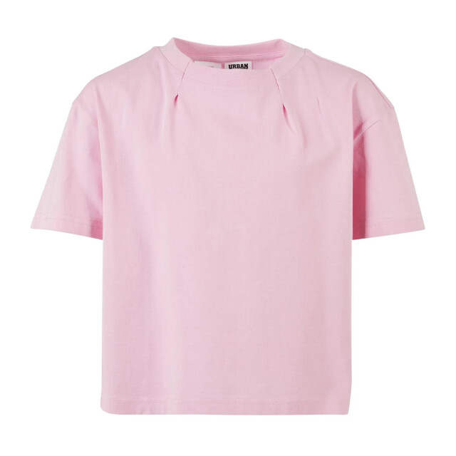 Urban Classics Meisjes geplooid organisch oversized t-shirt UTTN1467_girlypink large