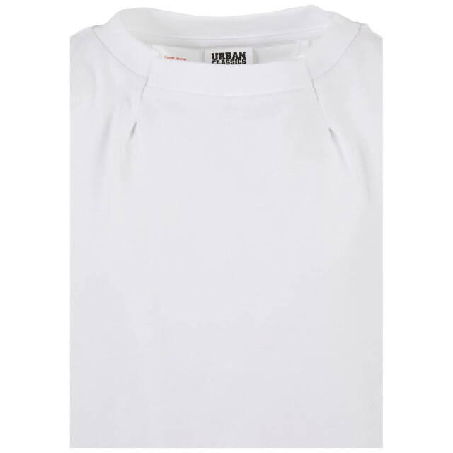 Urban Classics Meisjes geplooid organisch oversized t-shirt UTTN1467_white large