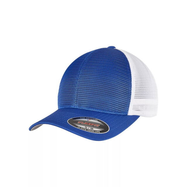 Flexfit 360 tweekleurige omnimesh baseballpet UTTN1460_royalbluewhite large