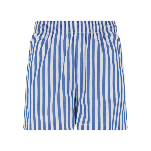 Urban Classics Dames gestreepte shorts UTTN1481_whiteblue large