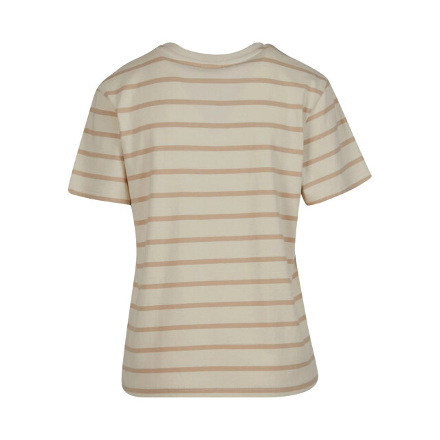 Urban Classics Dames gestreept boxy t-shirt UTTN1130_wetsandsand large