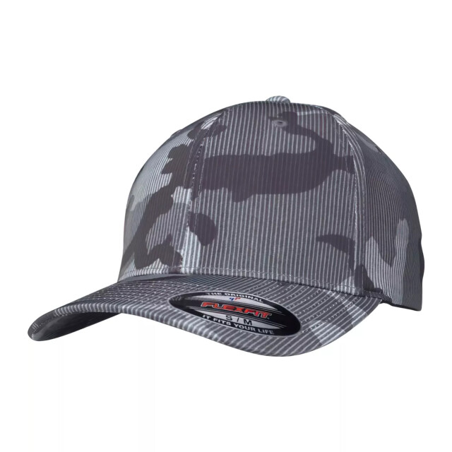 Flexfit Gestreepte camo baseball cap UTTN1420_darkcamo large