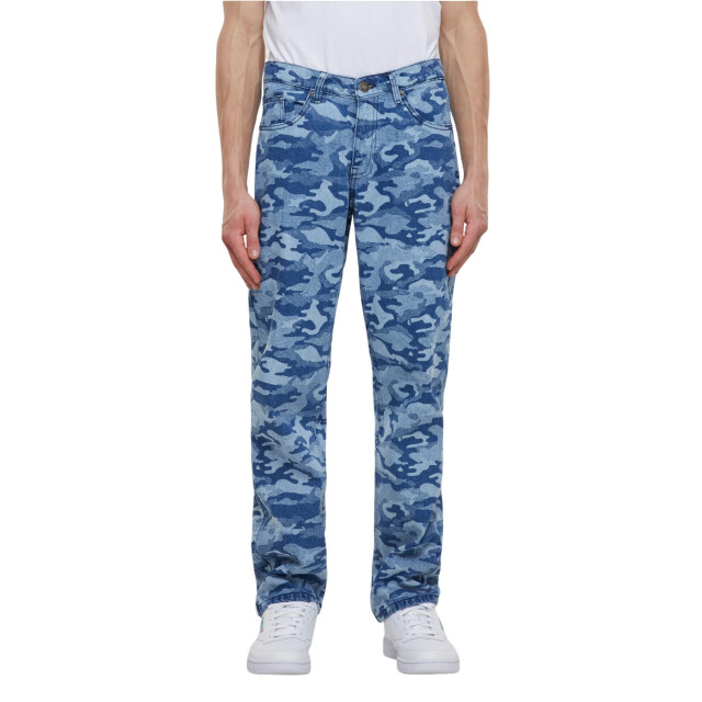 Urban Classics Heren laser camo jeans UTTN1370_blue large