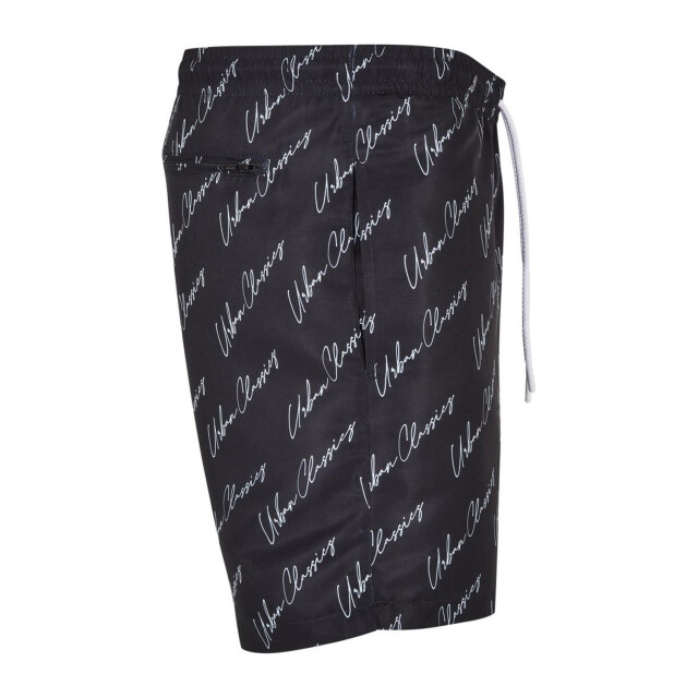 Urban Classics Heren script logo zwemshort UTTN1405_black large