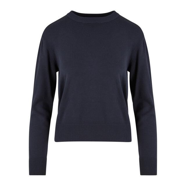 Urban Classics Dames gebreid sweatshirt met ronde hals UTTN1380_navy large