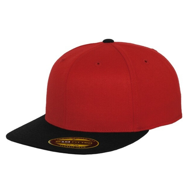 Flexfit Premium 210 tweekleurige gebreide baseballpet UTTN1364_redblack large