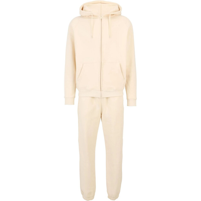 Urban Classics Uniseks effen trainingspak voor volwassenen UTTN135_whitesand large