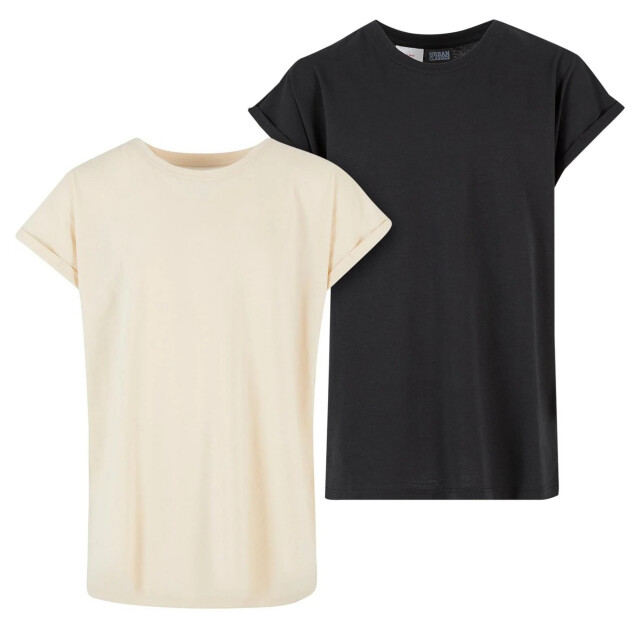 Urban Classics Verlengd schoudertruitje voor meisjes (set van 2) UTTN1368_whitesandblack large