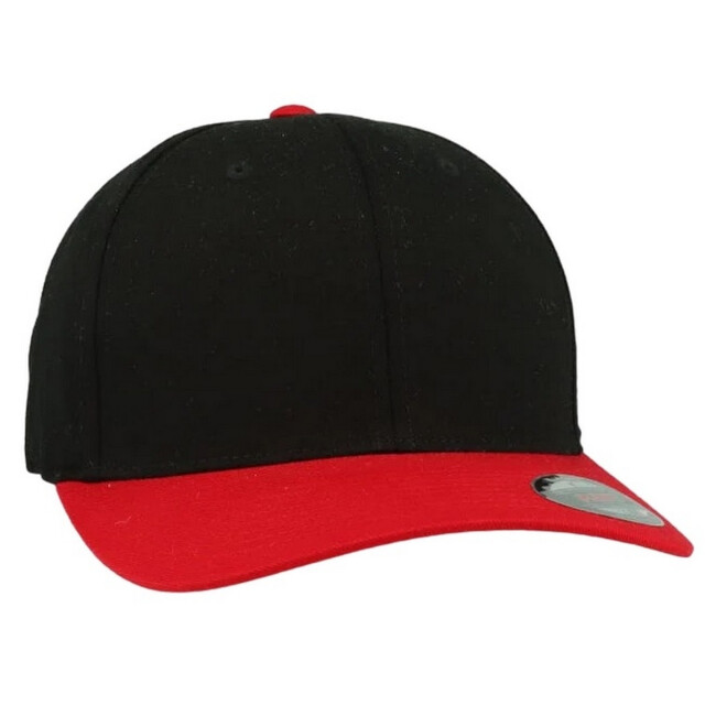 Flexfit Tweekleurige wooly combed baseball cap UTTN1361_blackred large