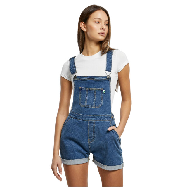 Urban Classics Korte biologische tuinbroek dames UTTN1340_clearbluewashed large