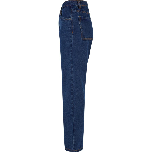 Urban Classics Dames denim cropped straight leg jeans UTTN1118_midindigowashed large