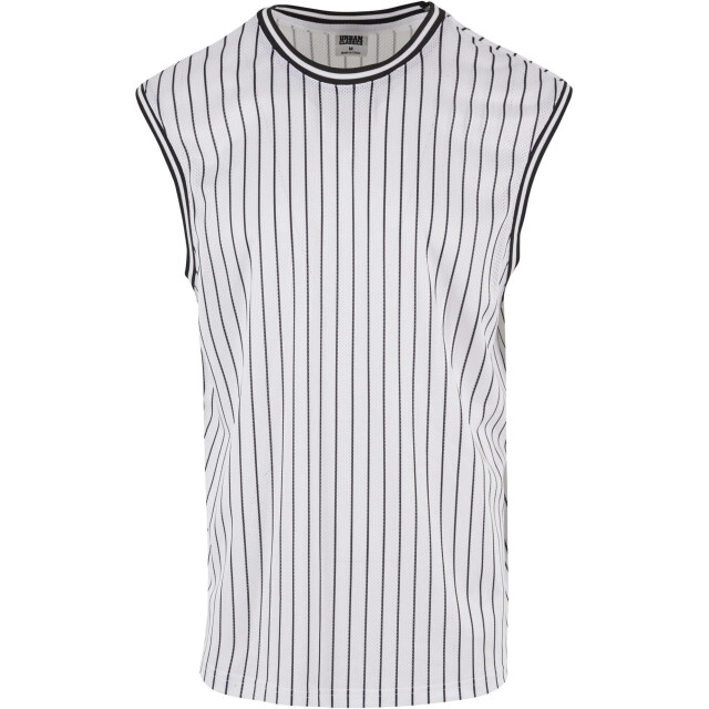 Urban Classics Heren gestreept mesh tanktop UTTN1119_whiteblack large