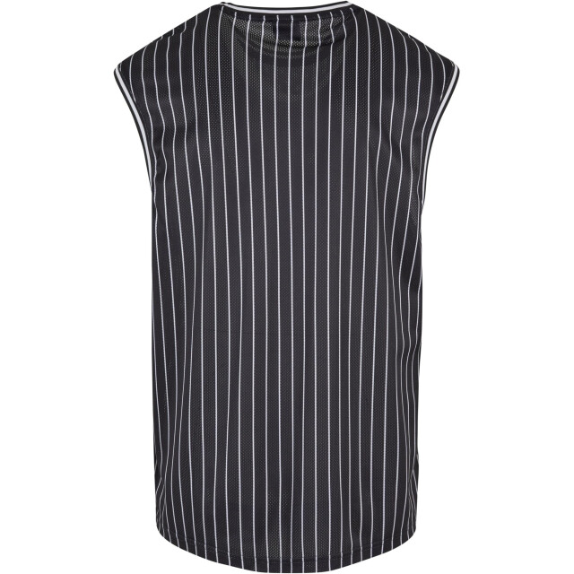 Urban Classics Heren gestreept mesh tanktop UTTN1119_blackwhite large