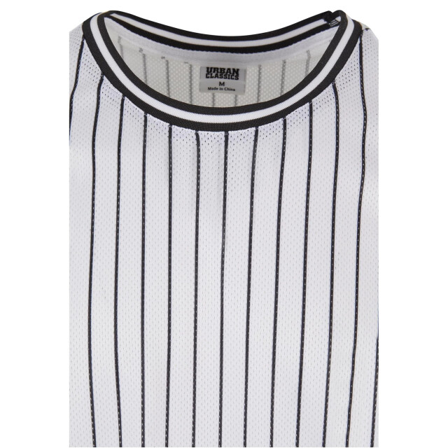 Urban Classics Heren gestreept mesh tanktop UTTN1119_whiteblack large