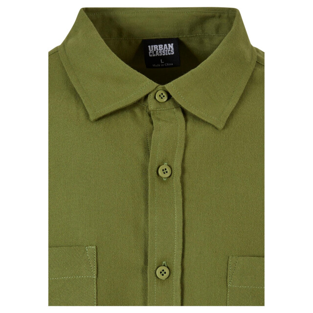 Urban Classics Flanellen heren overhemd UTTN1111_newolivenewolive large