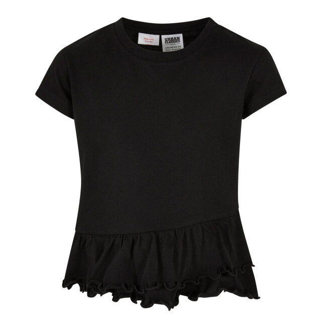 Urban Classics Meisjes organisch franje t-shirt UTTN1112_black large
