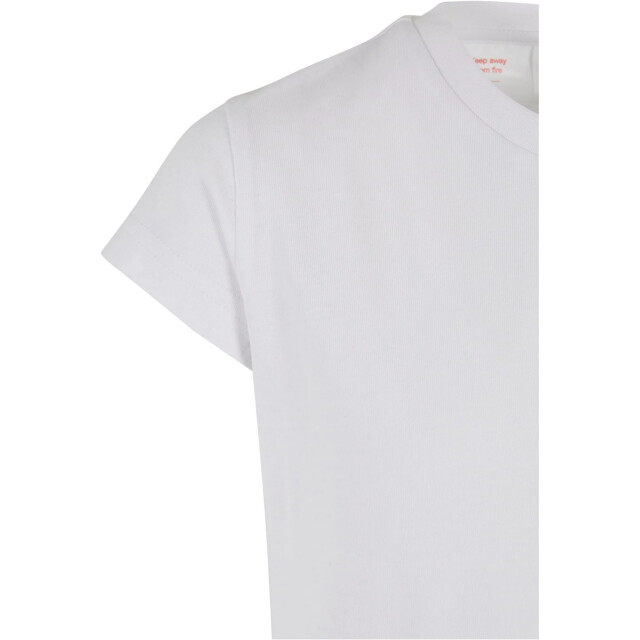Urban Classics Meisjes organisch franje t-shirt UTTN1112_white large