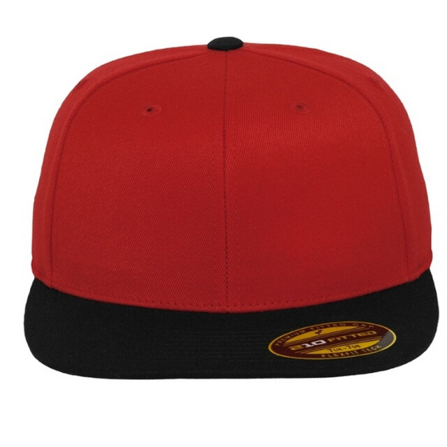 Flexfit Premium 210 tweekleurige gebreide baseballpet UTTN1364_redblack large