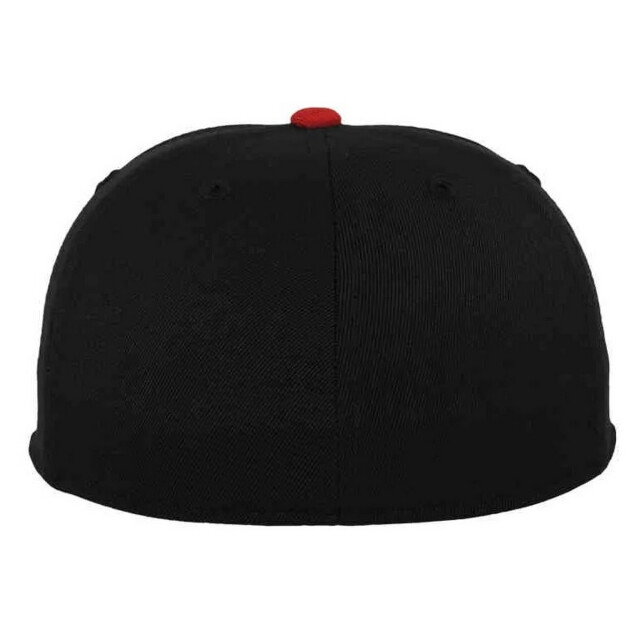 Flexfit Premium 210 tweekleurige gebreide baseballpet UTTN1364_blackred large