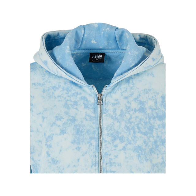 Urban Classics Dames washed towelling short oversized full zip hoodie UTTN1108_balticblue large