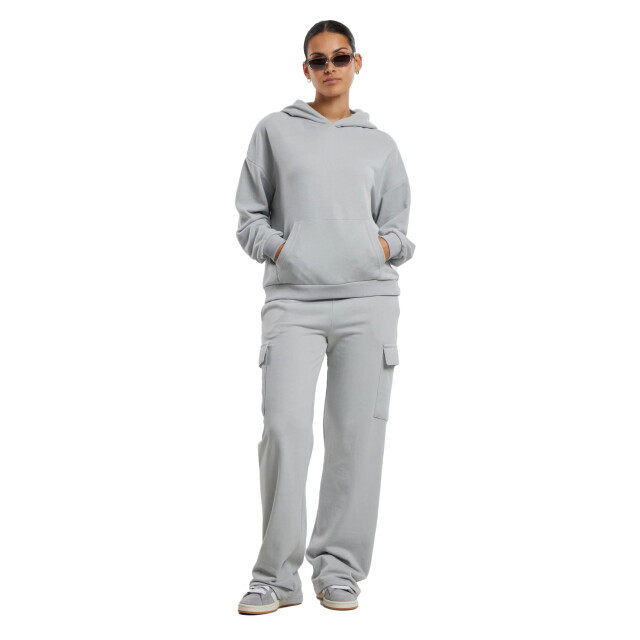 Urban Classics Dames terrycloth oversized hoodie UTTN1109_lightasphalt large